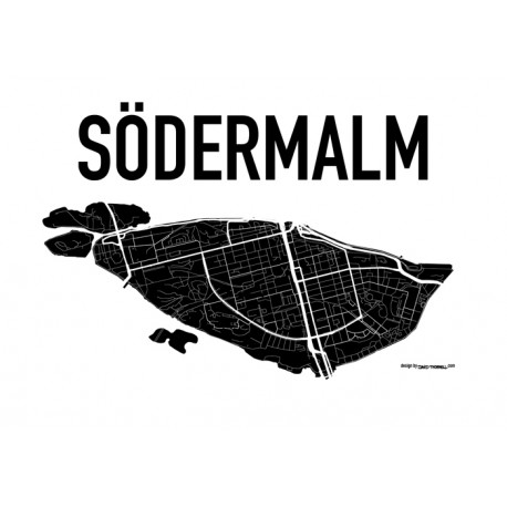 Karta Södermalm Poster. Köp inredning online hos Wallstars! Snabba  leveranser.